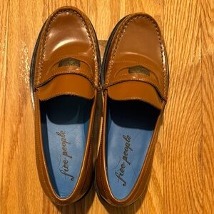 Free People Brown Loafers